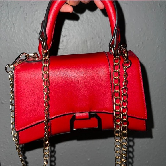 Red women crossbody bag - Picture 6 of 6